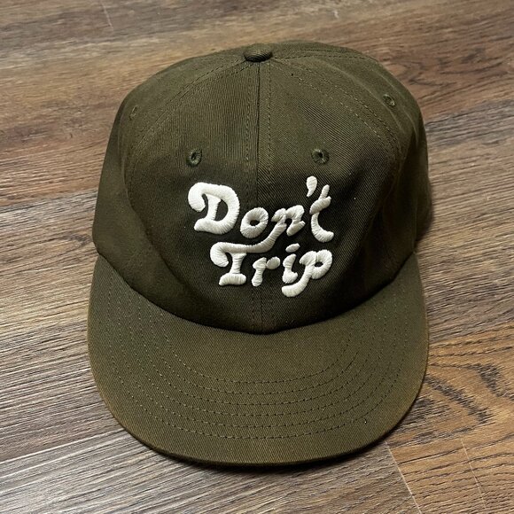 Rare Olive Free & Easy Don't Trip Hat - Mac Miller Strap Back - Great Condition - Picture 2 of 6